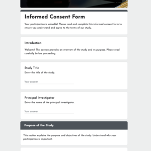 Informed Consent Form