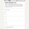 Patient Feedback Form