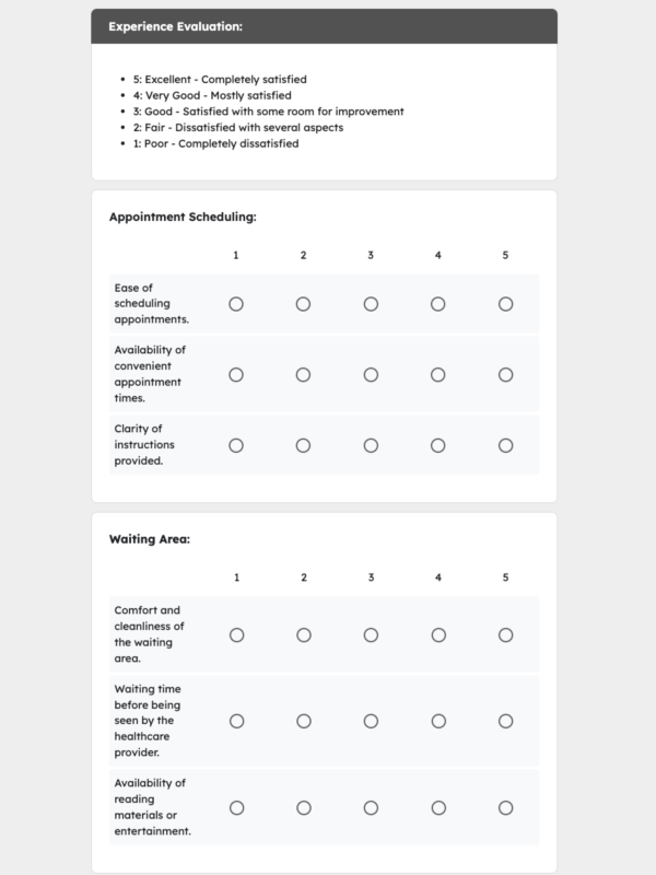 Patient Peer Feedback Form