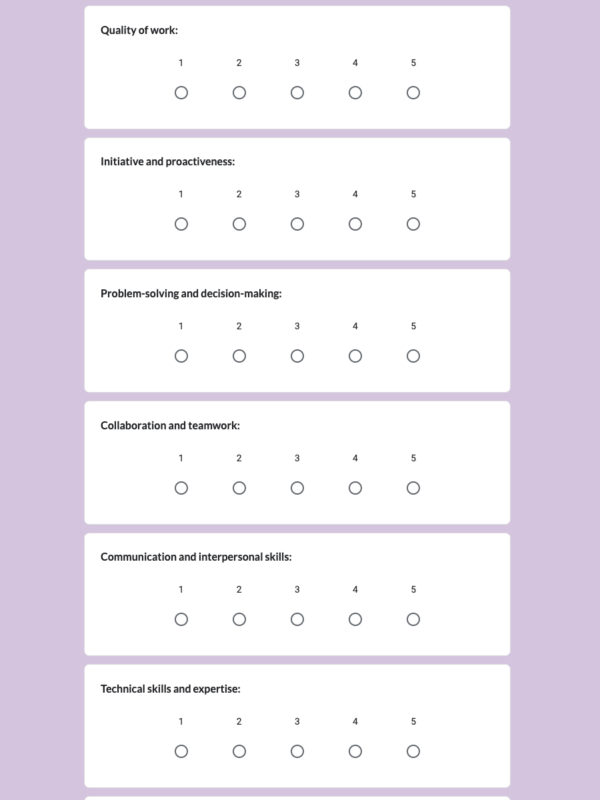 Peer Review Form