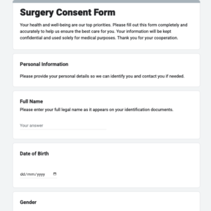 surgery consent form